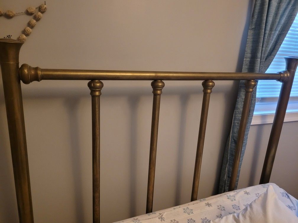 Antique Queen Brass Bed