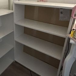 White bookshelf 