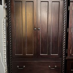 Armoire Closet  Espresso Dark Brown
