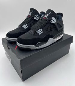 Black canvas Jordan 4