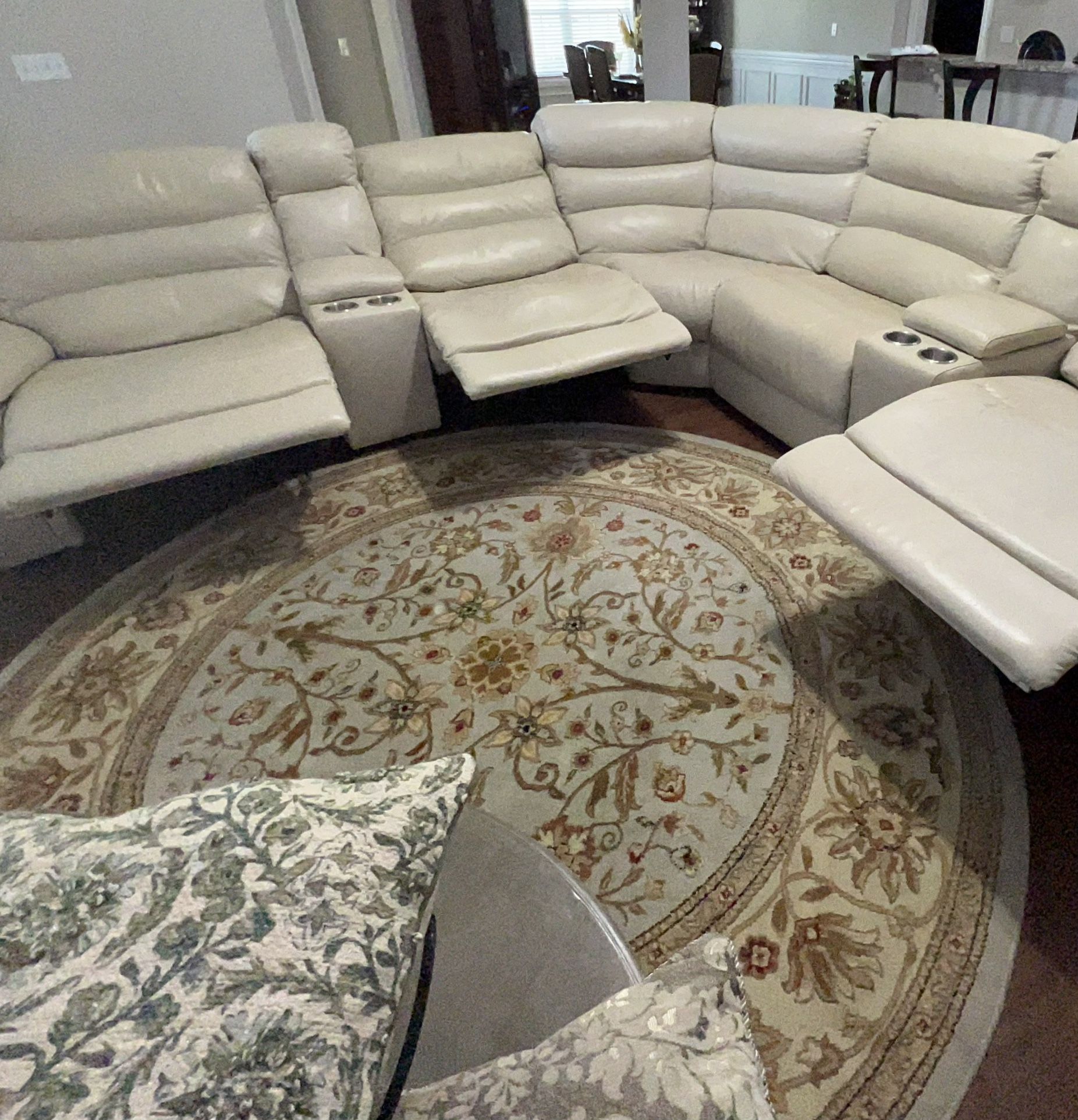 6 PC Leather Sectional