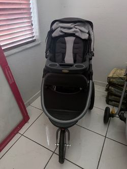 Furniture and baby stroller