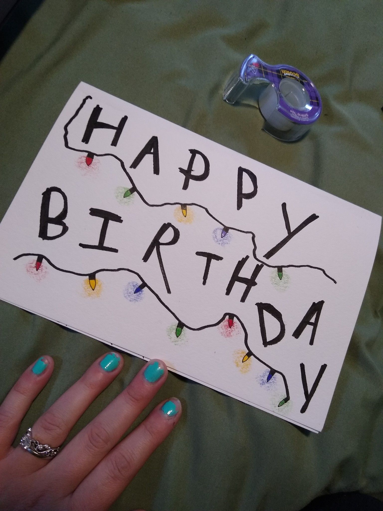 Hand drawn birthday cards