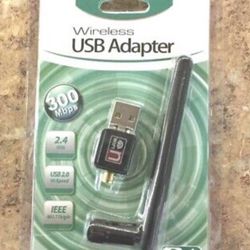 WIFI WIRELESS FOR PC COMPUTER DESKTOP OR LAPTOP 300 MBPS  make any pc wireless