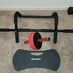 Pull Up Bar & Ab Wheel