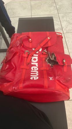 Supreme x Louis Vuitton collab backpack
