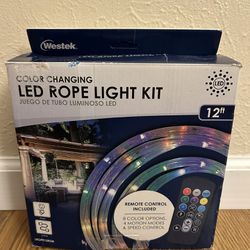Color Changing LED Rope Light Kit