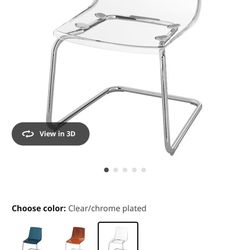 IKEA Tobias Clear Chair 