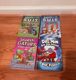 Kids graphic novel bundle - dog man & investigators