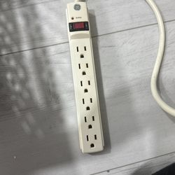 6 Plug 9.5" Power Strip Relocatable Power Tap
