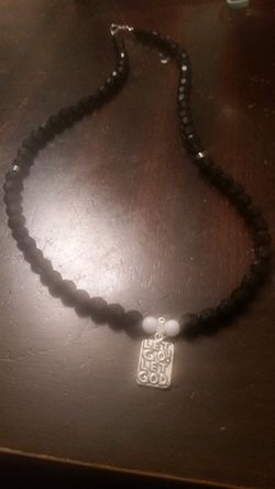 Handmade necklace (let go let god)
