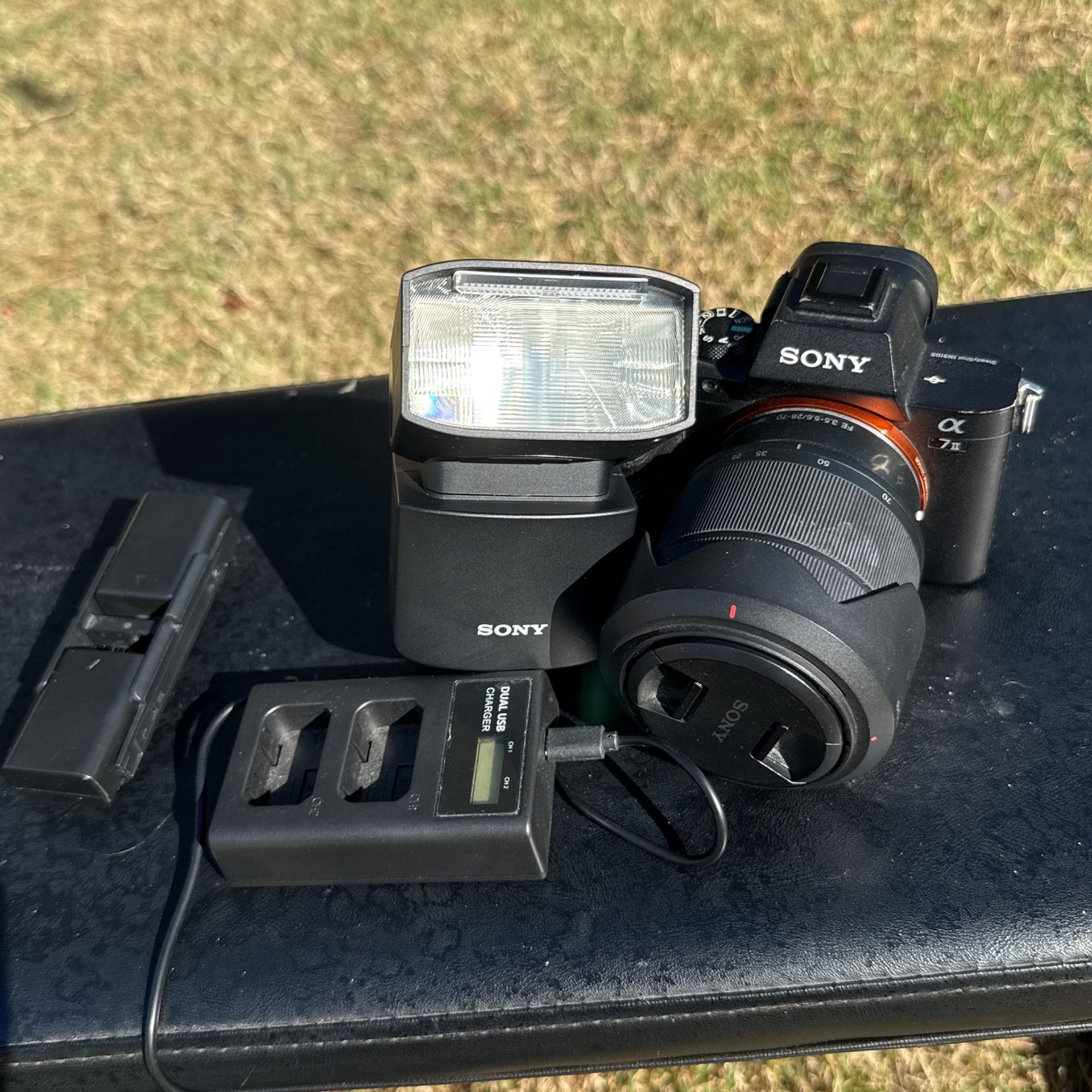 Sony A7ii W/ Sony Hvl-f4grm Flash and 24-70mm lens