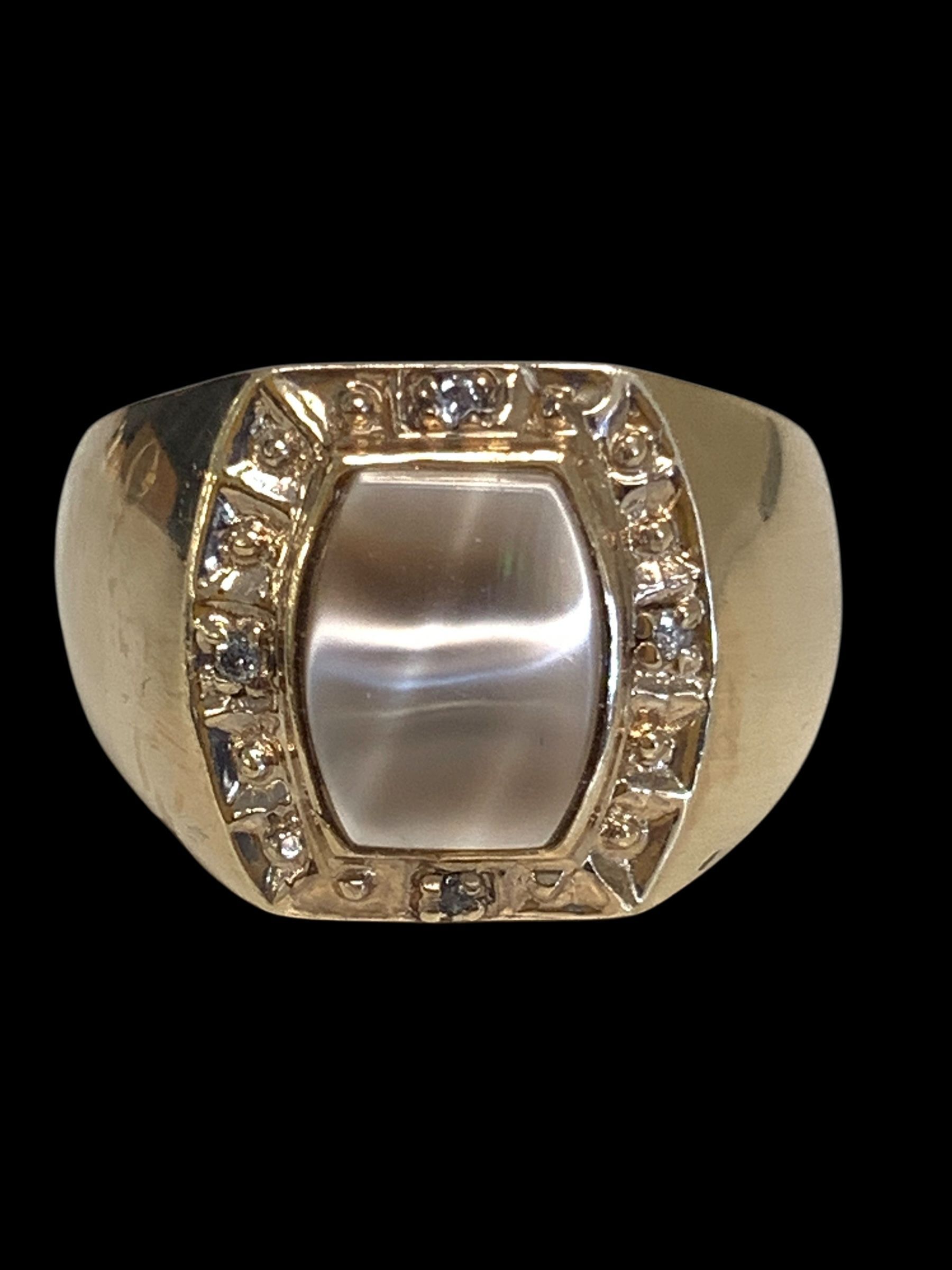 Mens gold ring #31437