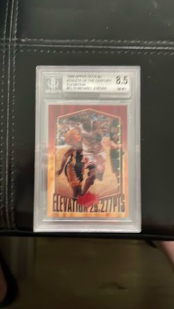 1999 upper deck, MJ athlete of the century elevation trading card
