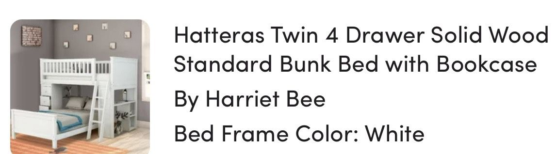 White Twin Bunk Beds with Desk