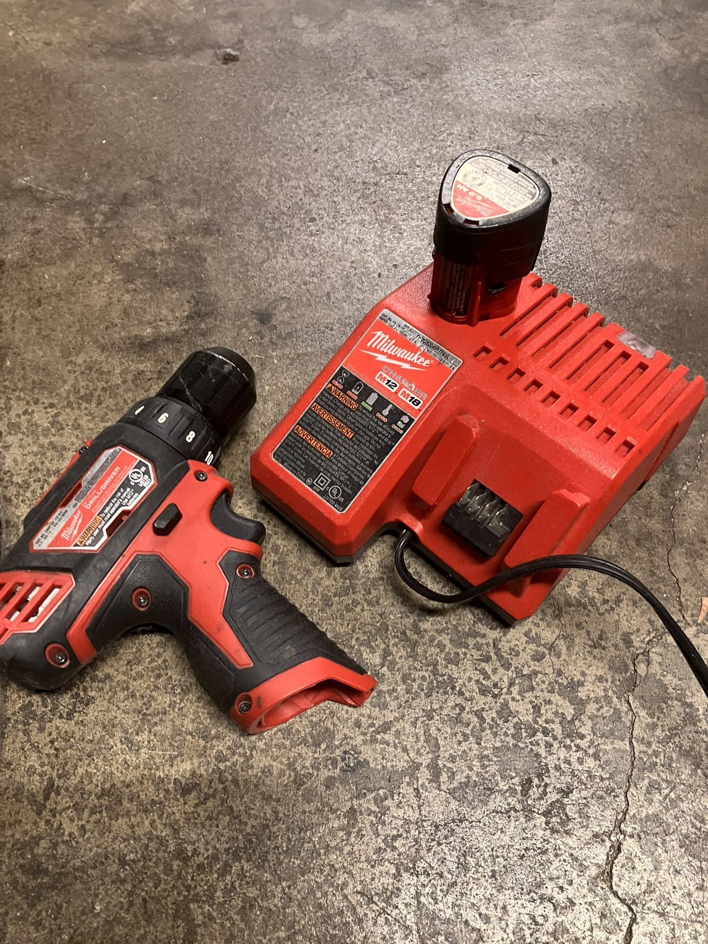 Drill, Battery, And Charger