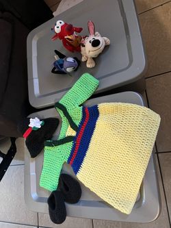 Crochet Mulan Outfit Size 6-9 Months