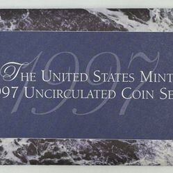 1997 United States Mint Uncirculated Coin Set With Ogp And Coa 
