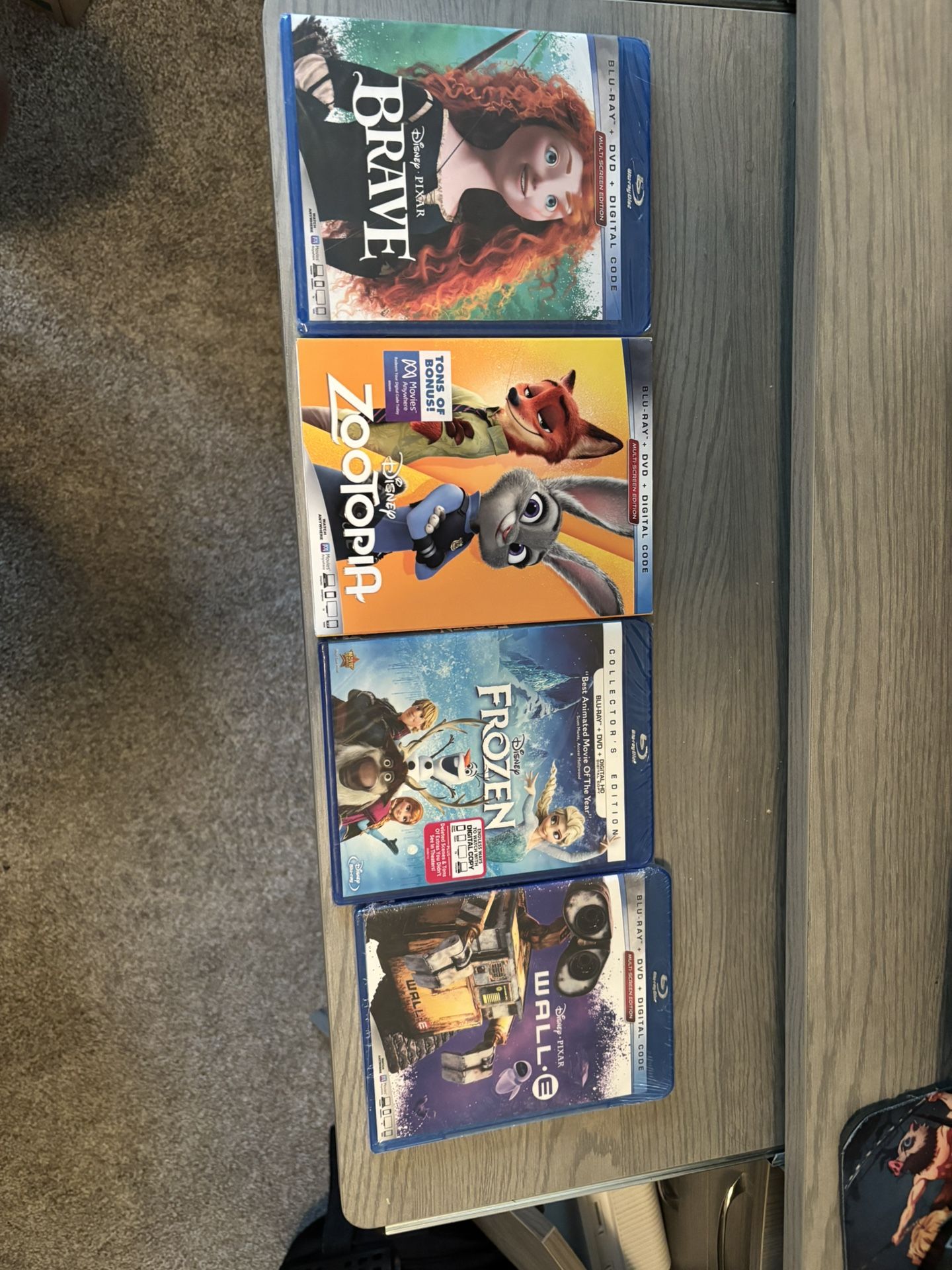 Lot Of 4 Sealed Disney Movies
