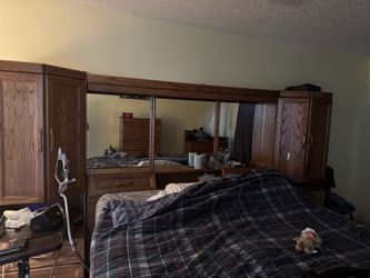 King size headboard with storage