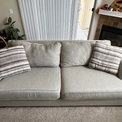 Beige Cloth Couch/Sofa