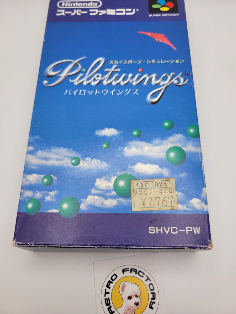 Pilotwings Nintendo Super Famicom SFC Japanese Complete CIB