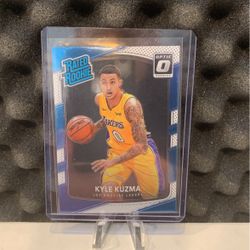 2017-18 Panini Donruss Optic Rated Rookie Card Kyle Kuzma Lakers