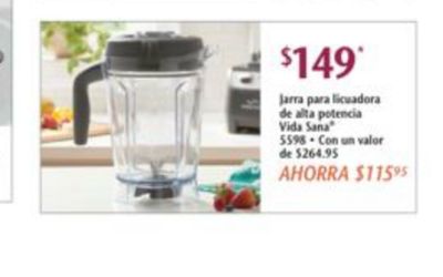 Vaso de la licuadora de Princess house nuevo