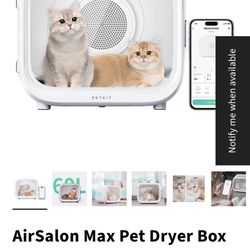 Like New. Pet Air Salon/ Dryer. Cats Or Dogs 1/2 Off