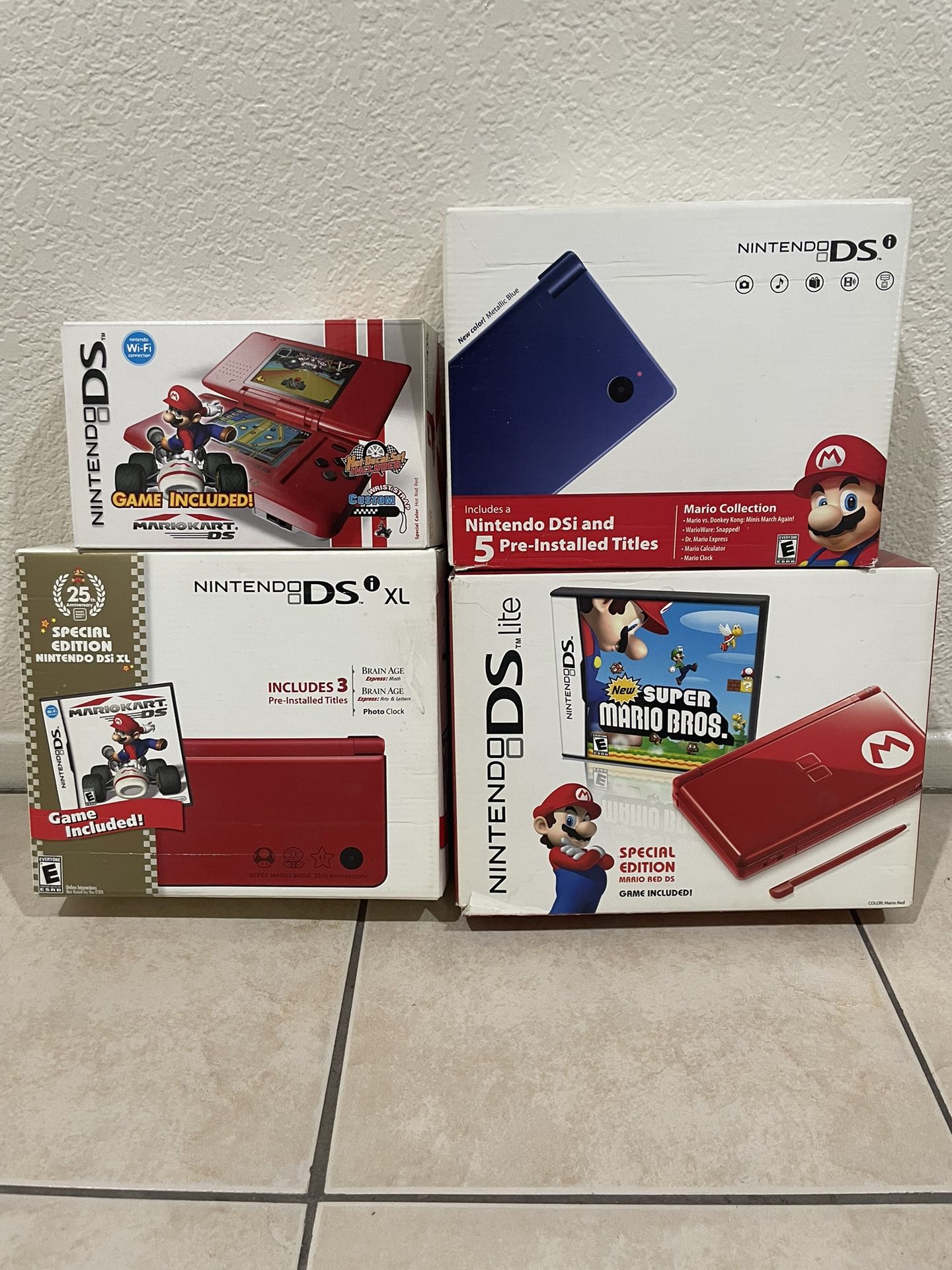 Nintendo Ds Dsi Xl Ds Lite Super Mario Bros Edition 