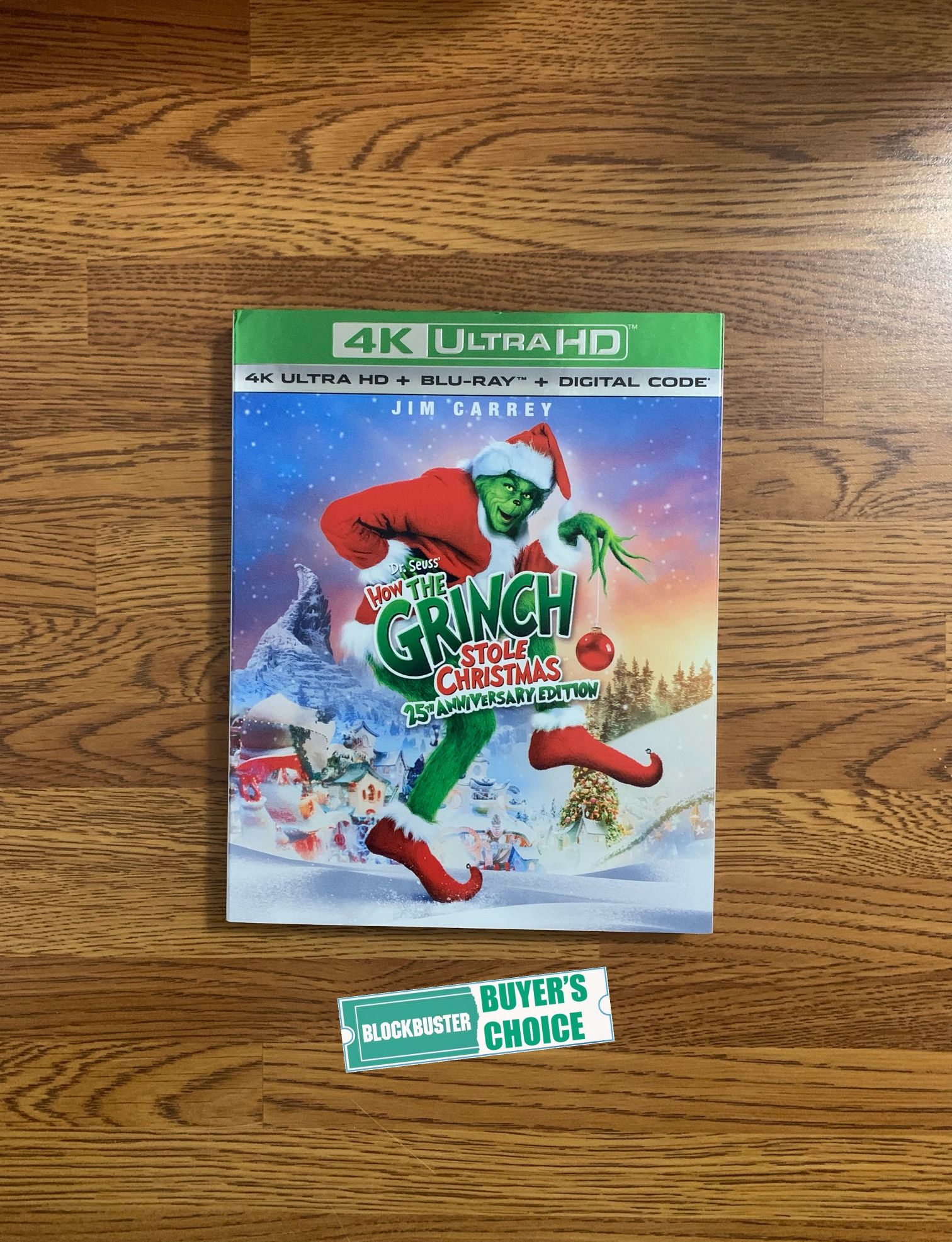 Dr. Seuss’ How the Grinch Stole Christmas (25th Anniversary Edition) 4K UHD Blu-ray Combo Pack [4K UHD Blu-ray + Blu-ray]