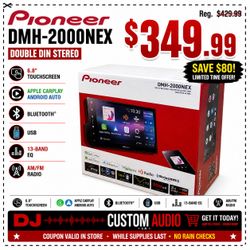 Pioneer DMH Series DMH-2000NEX Double Din Stereo 6.8" Touchscreen USB Apple Carplay Android Auto Bluetooth Equalizer 🚨 Payment Options Available 🚨 N