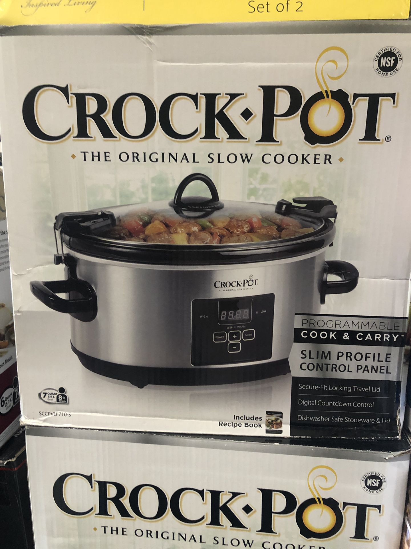 Crock pot 7 qt slow cooker