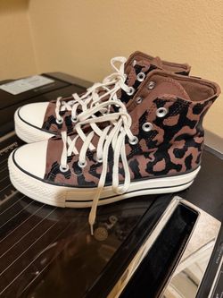 Converse Chuck Taylor High Top Leopard Print Sneakers