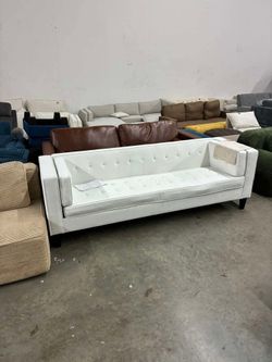 Christopher Knight Home Viola 3 Seater Low Profile Sofa, Upholstered Tufted Couch
