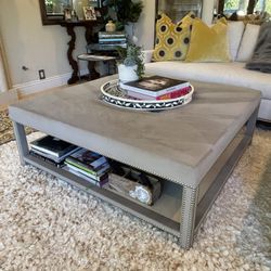 Square Upholstered Coffee Table 