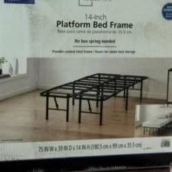Bed Frame Twin Size With Mattress 
