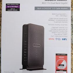 Netgear N600 WiFi Cable MODEM ROUTER