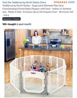 Toddleroo play yard for babies/toddlers