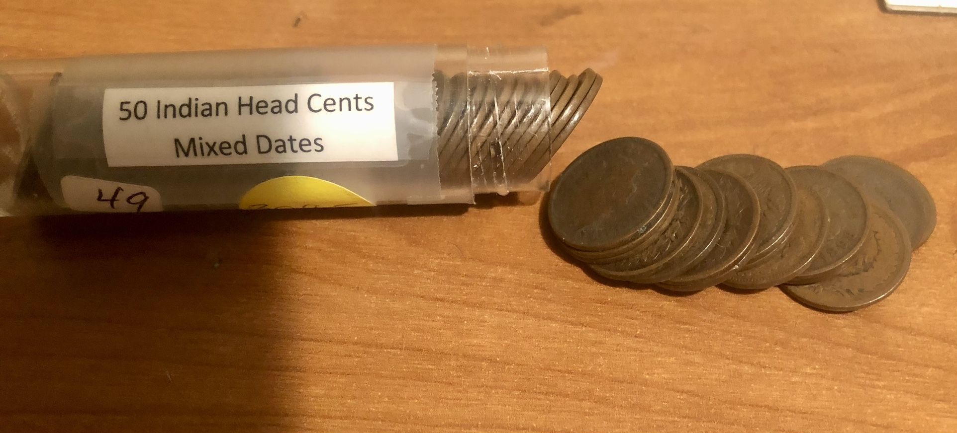 50 - Indian Head Pennies Mixed Circulated