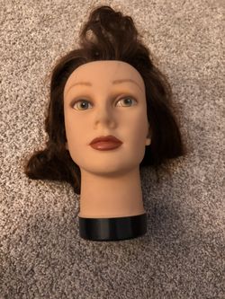 Human Hair Mannequin Head