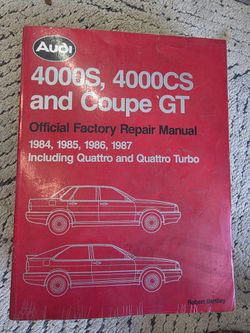 Audi 4000, 4000CS And Coupe Official Factory Repair Manual