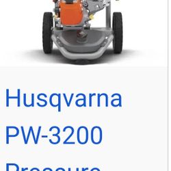Husqvana  Gas Pressure Washer  3200 Psi 