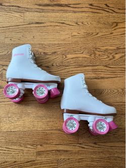 Chicago Rink Roller Skates White Pink Girls Size 1