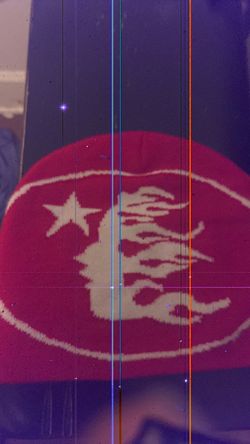 Red Hellstar beanie