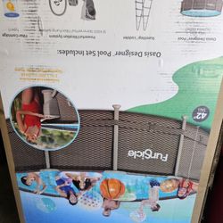 It's hot hot hot time for a pool. Funsicle Oasis 14x42