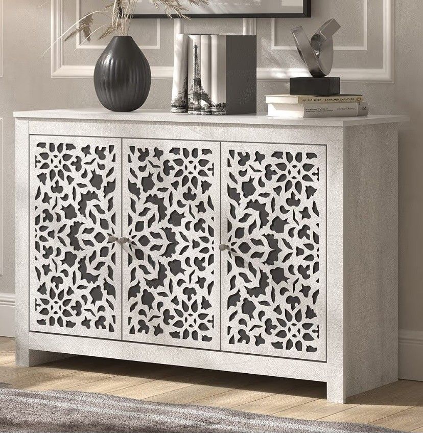 BRAND NEW
Galano Culbreath 3-Door Sideboard / Buffet Cabinet – Dusty Grey Oak