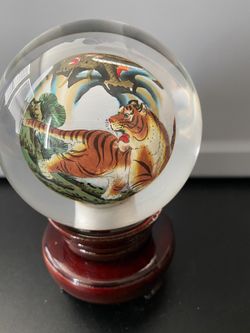 Handpainted Glass Orb