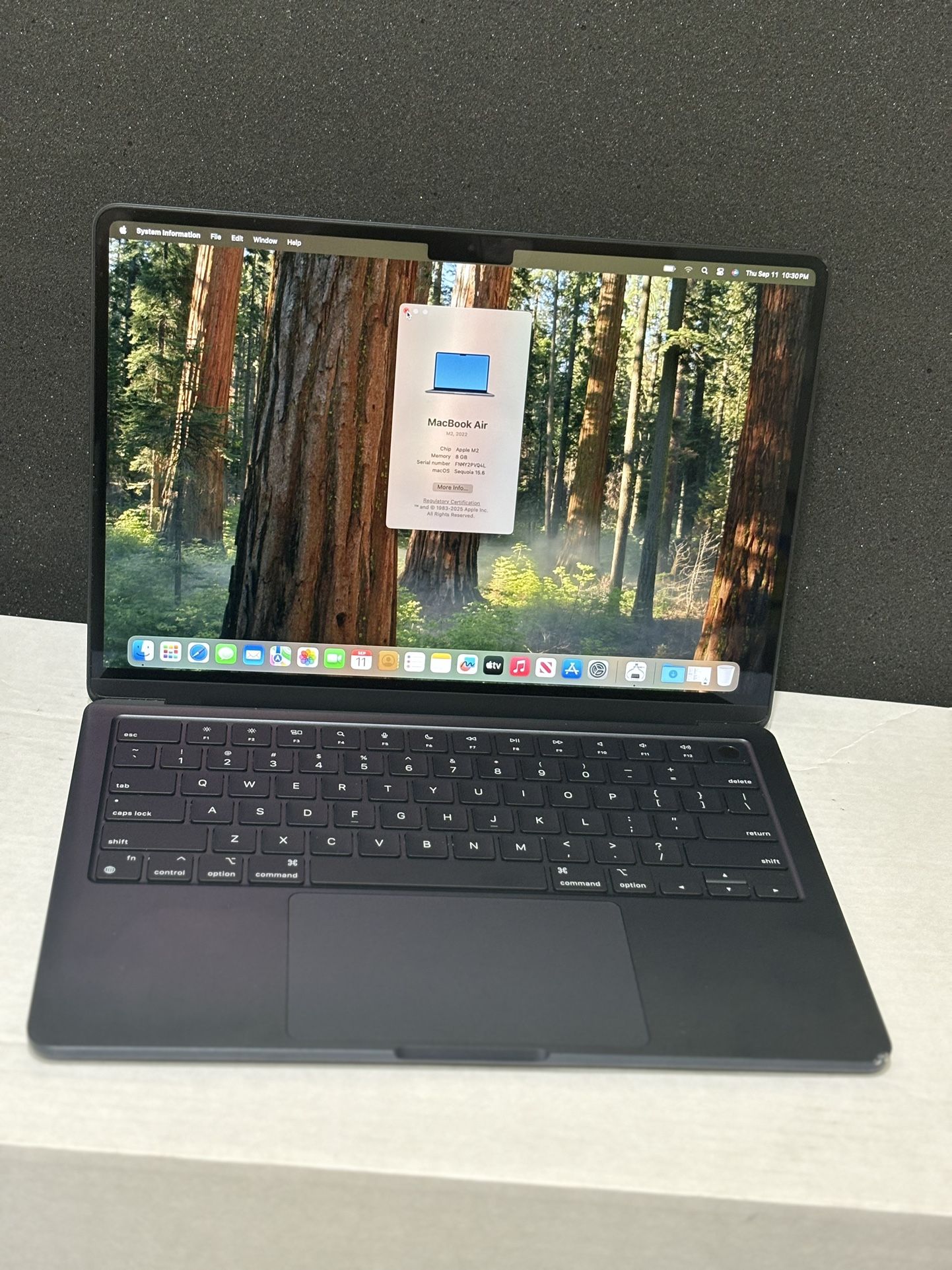 Macbook Air 13 M2 2022 8gb/256 gb Midnight