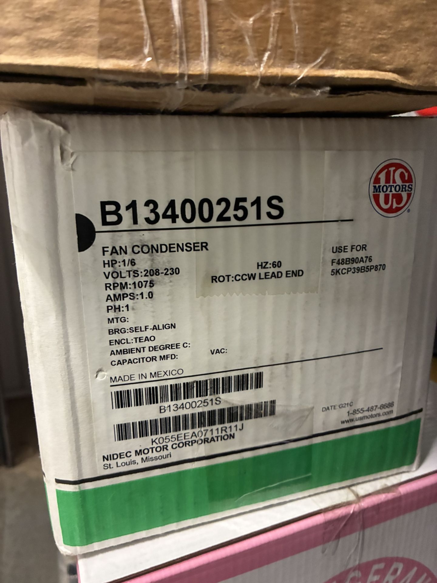 Condenser Fan Motor - A/C